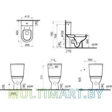 Унитаз Vitra Form 300 5226L003-0075 картинка 2